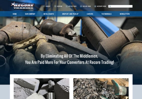 Web Design Recycling Metal Processor Business