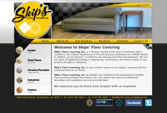 Flooring Company Website Design Portsmouth, VA