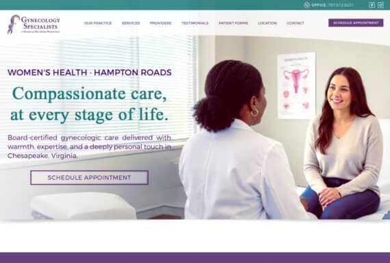 GYN Practice Website Design