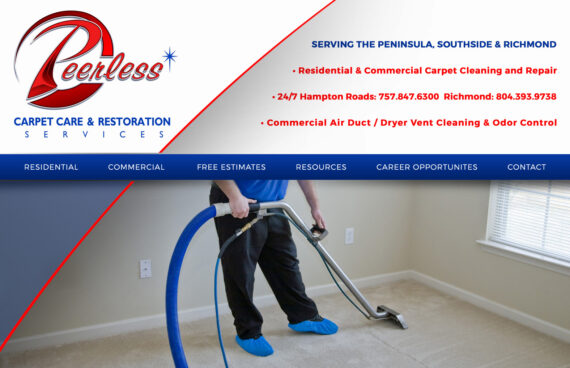 Commercial Residential Carpet Cleaning Business Website Design