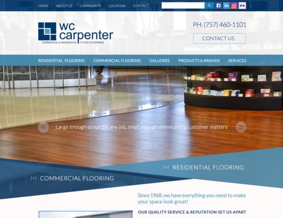 Floor Covering Website Design, Floor Covering Web Marketing