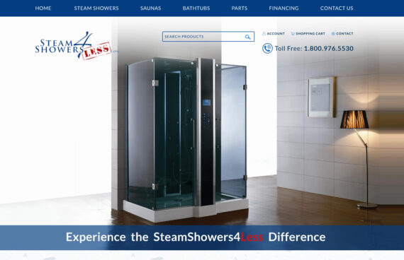Bath Shower Sales Website Design