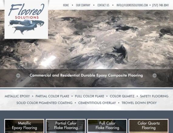 Flooring Company Website Design, Flooring contractor website design