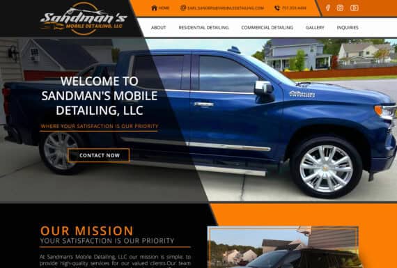 Web Design Auto Detailing Business